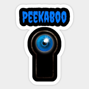 Peekaboo Spooky Halloween Design Sticker